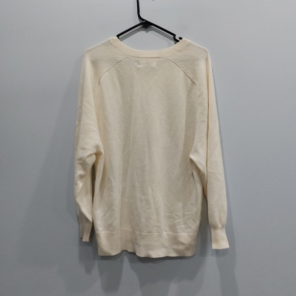Aritzia Wilfred Liteluxe Cashmere Sweater Light Birch - Picture 5 of 8